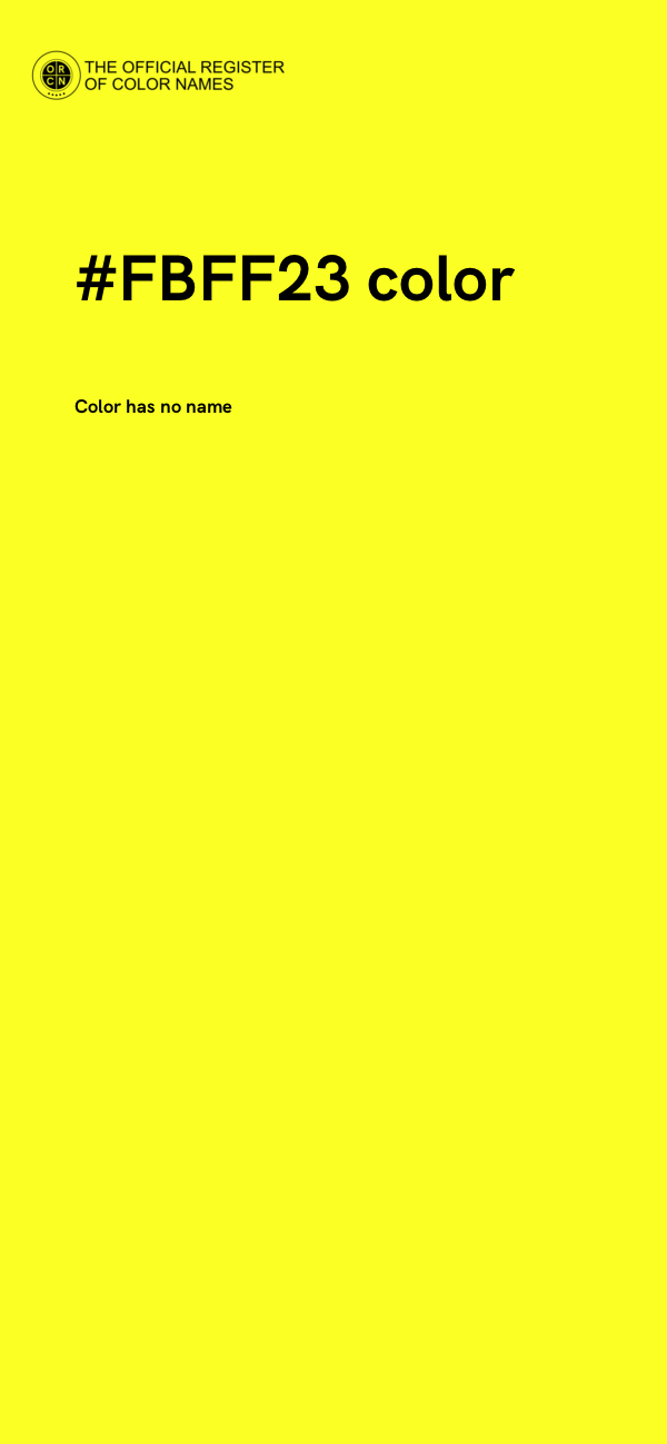#FBFF23 color image