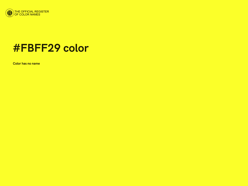 #FBFF29 color image