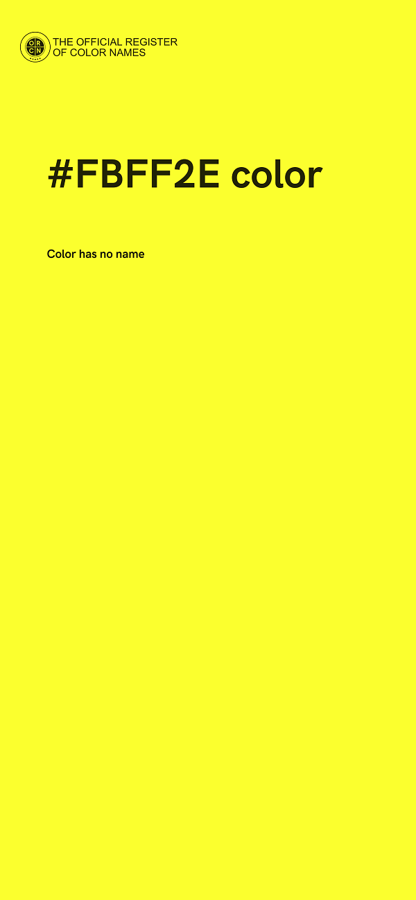 #FBFF2E color image