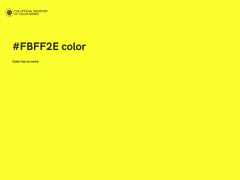 #FBFF2E color image