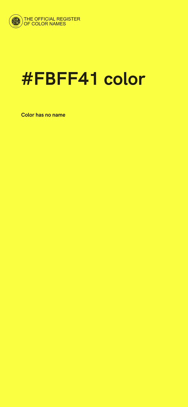 #FBFF41 color image
