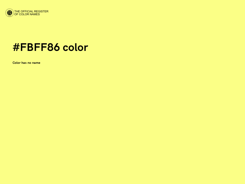 #FBFF86 color image