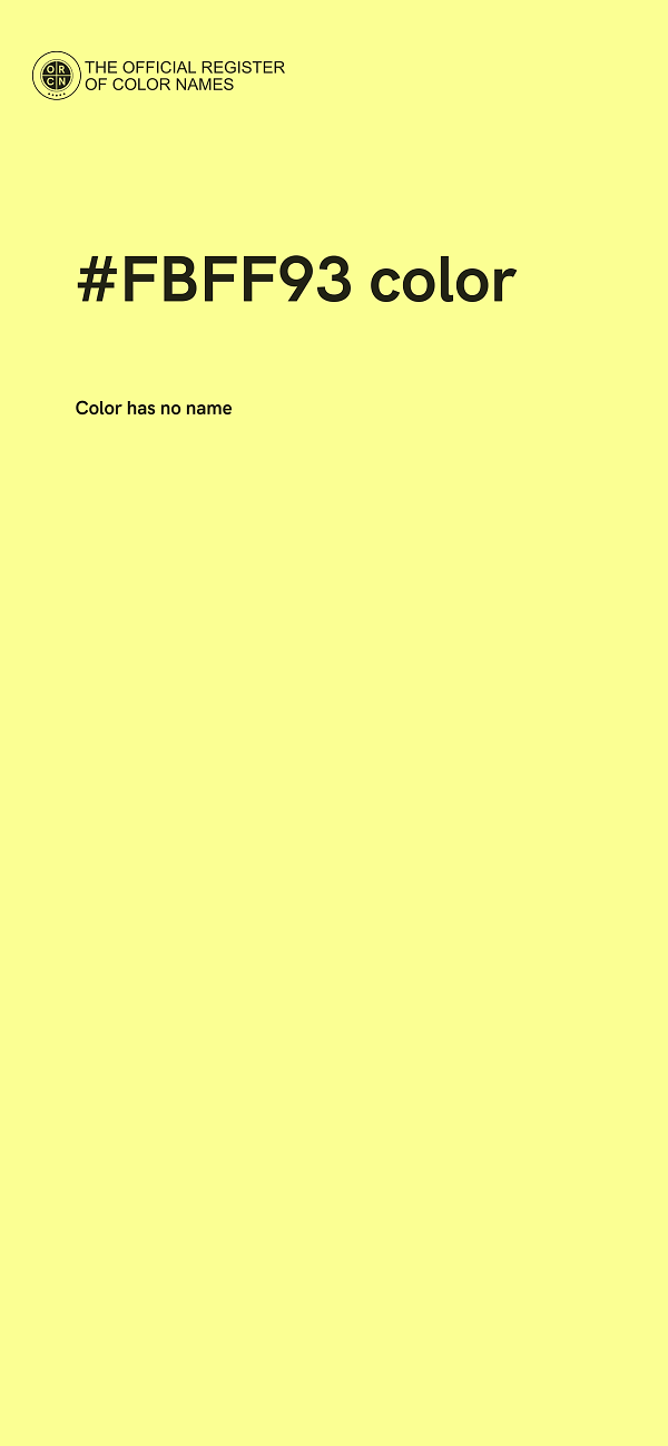 #FBFF93 color image