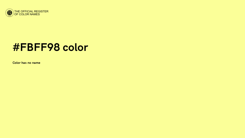 #FBFF98 color image