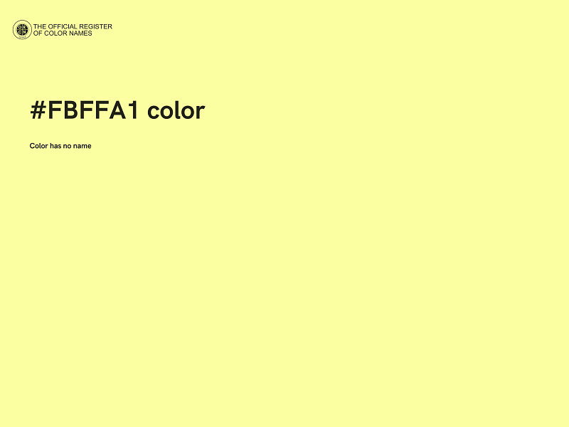 #FBFFA1 color image