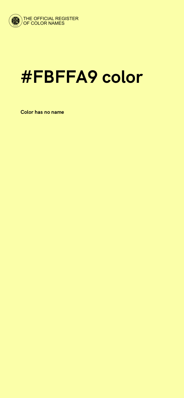 #FBFFA9 color image