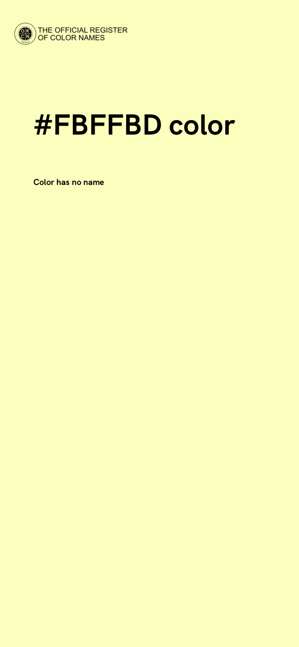 #FBFFBD color image