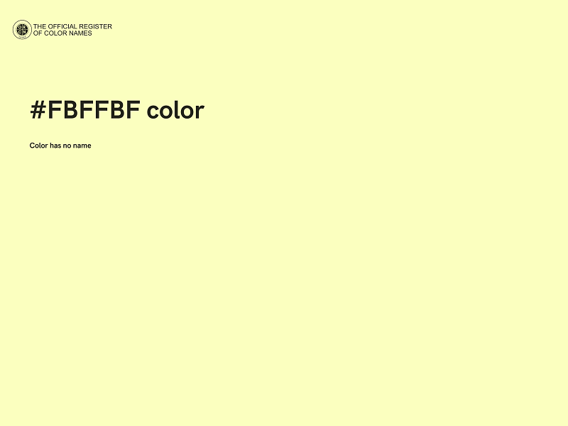 #FBFFBF color image