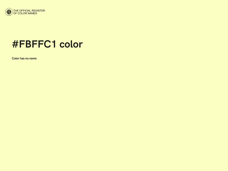 #FBFFC1 color image