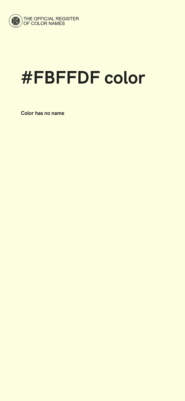#FBFFDF color image