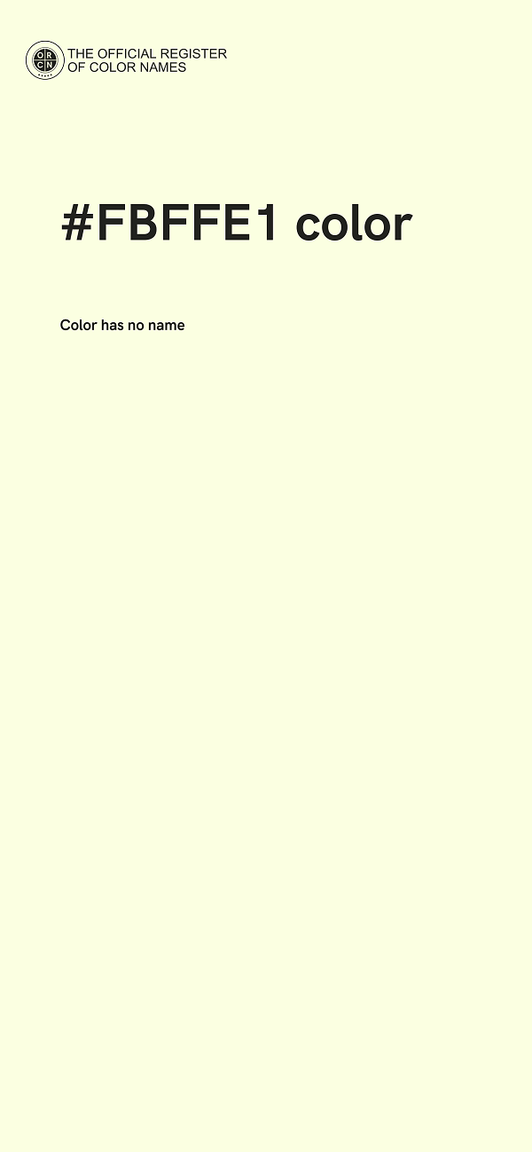 #FBFFE1 color image