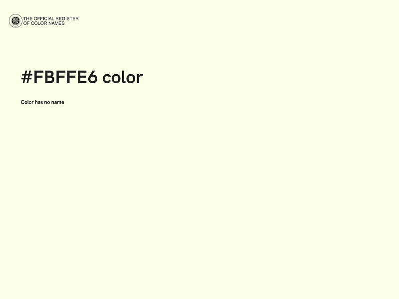 #FBFFE6 color image