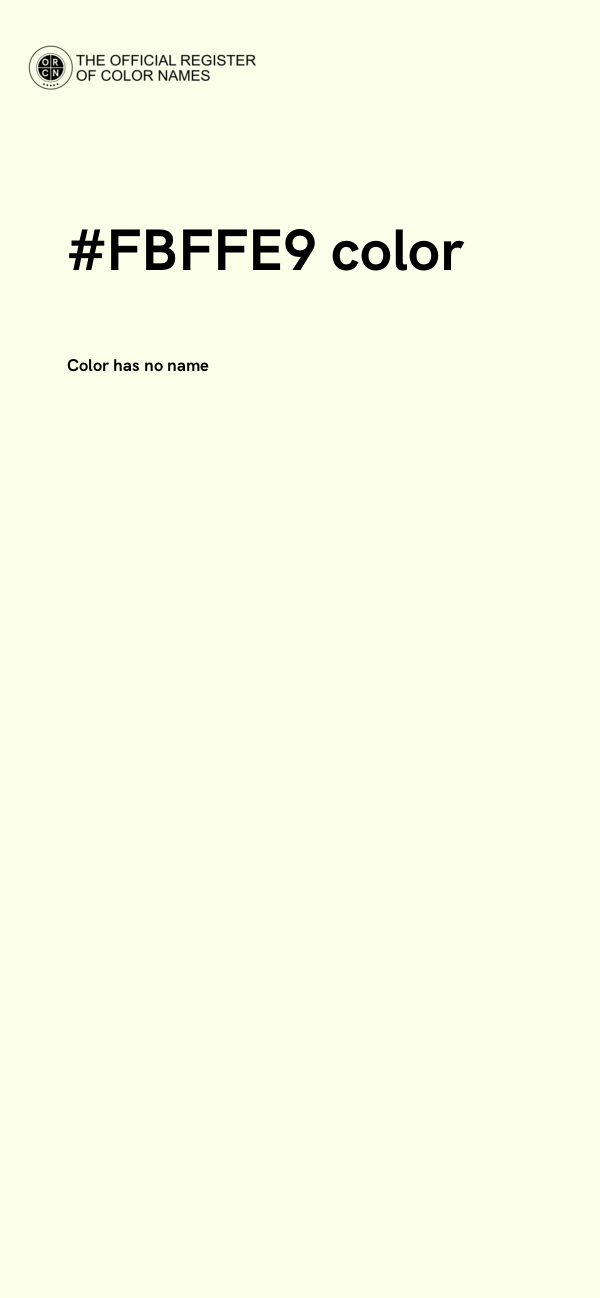 #FBFFE9 color image