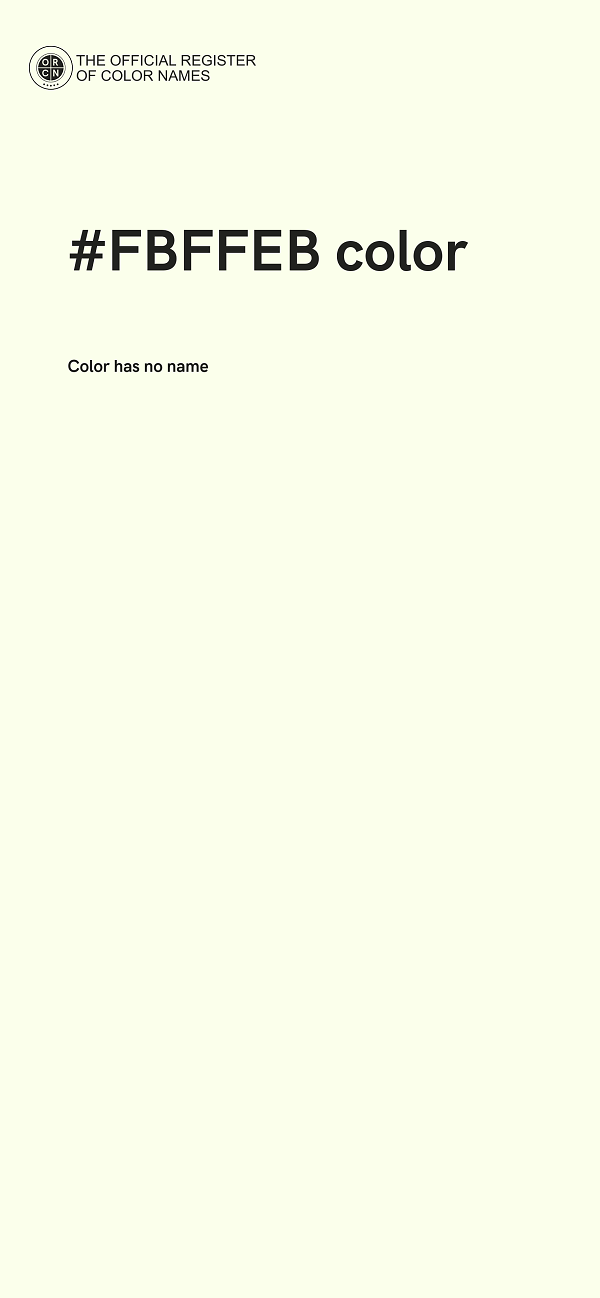 #FBFFEB color image