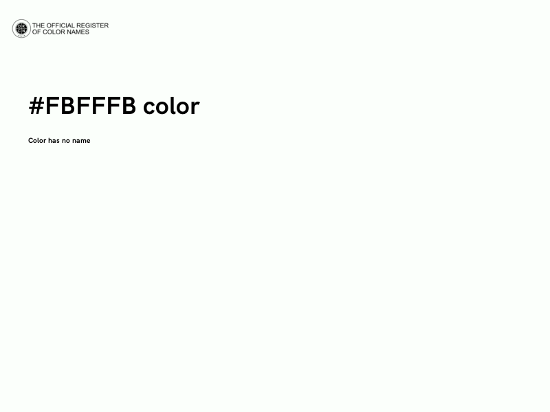 #FBFFFB color image