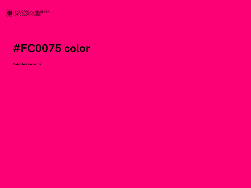 #FC0075 color image