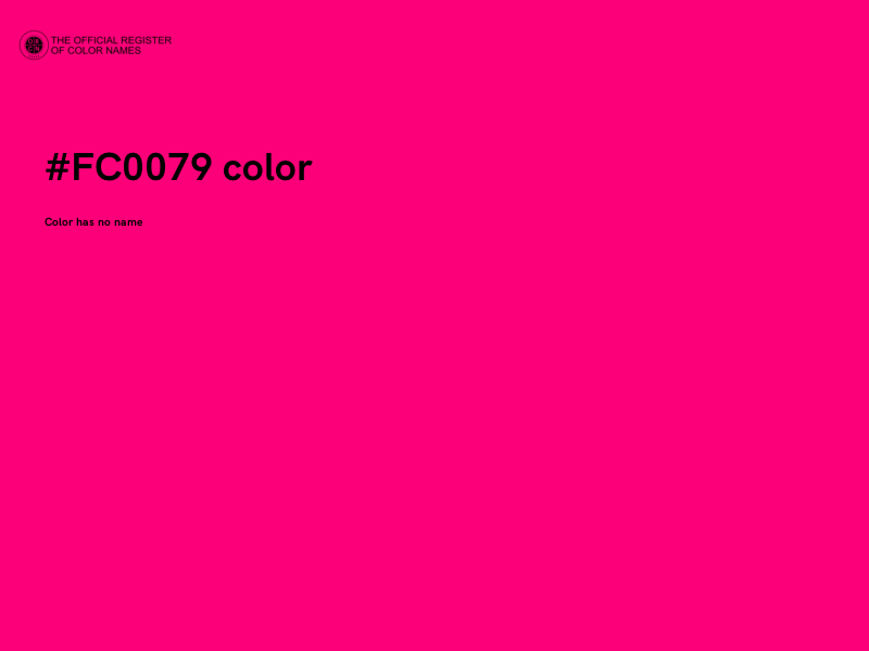 #FC0079 color image