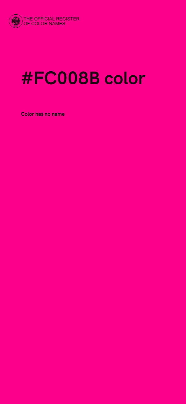 #FC008B color image