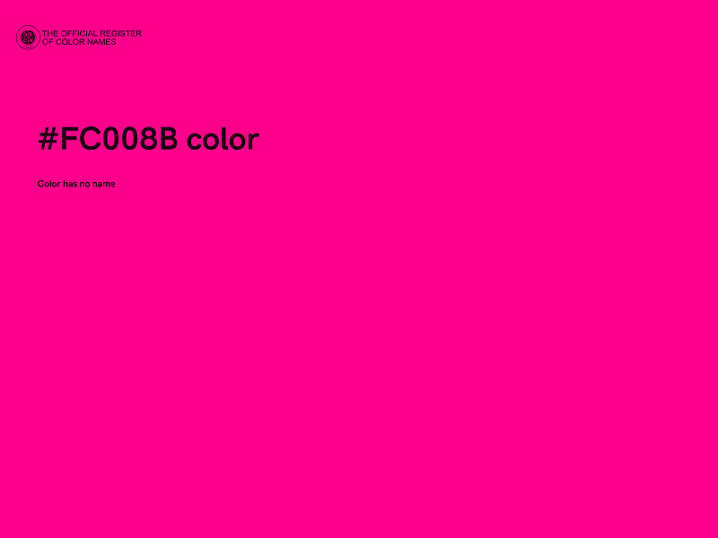 #FC008B color image