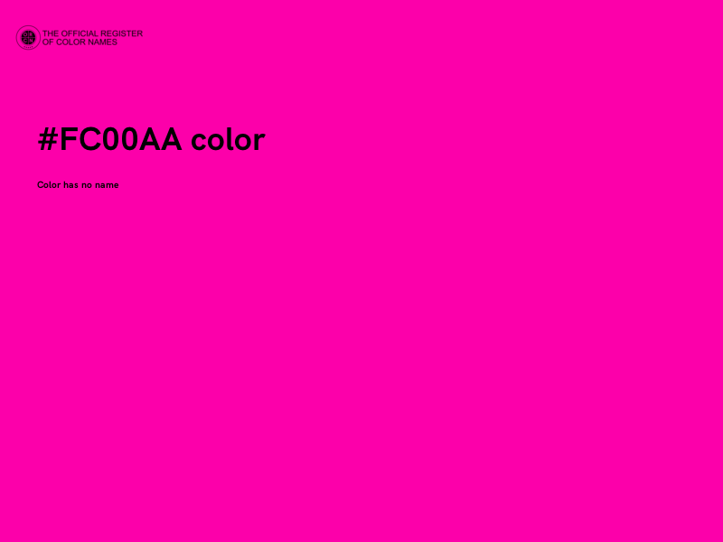 #FC00AA color image