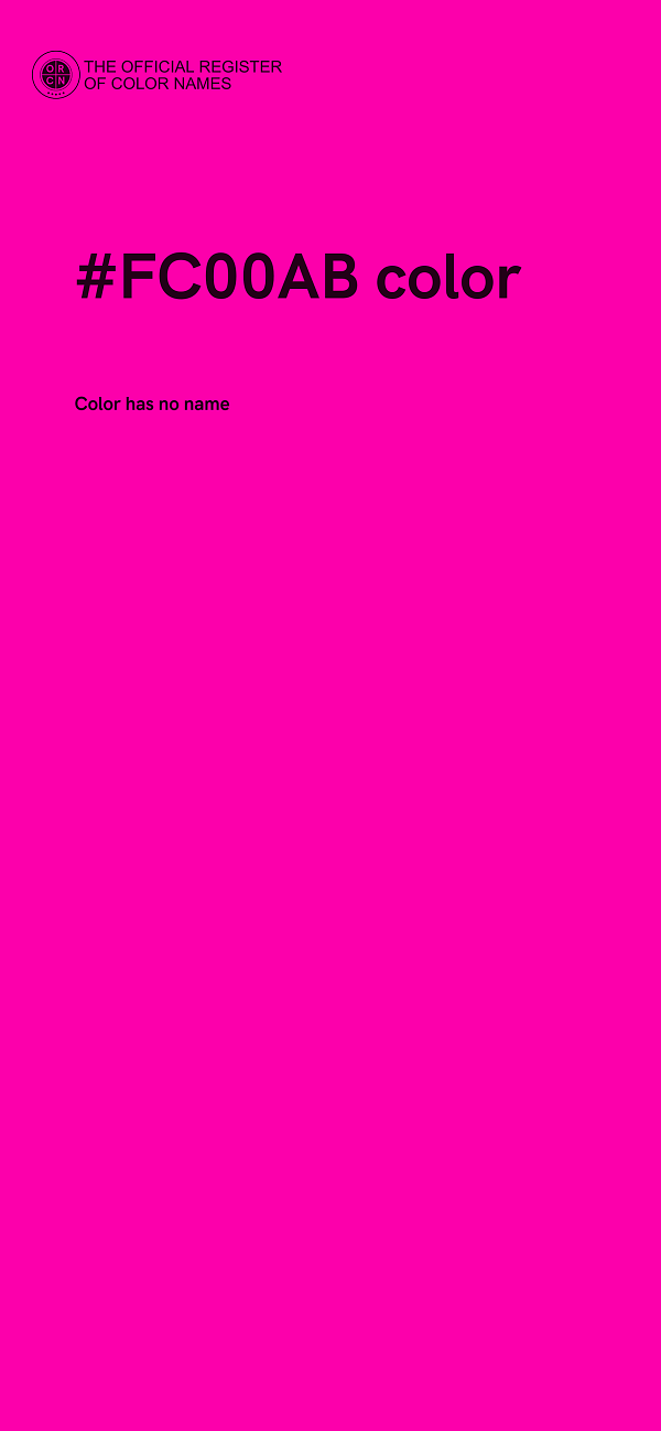 #FC00AB color image