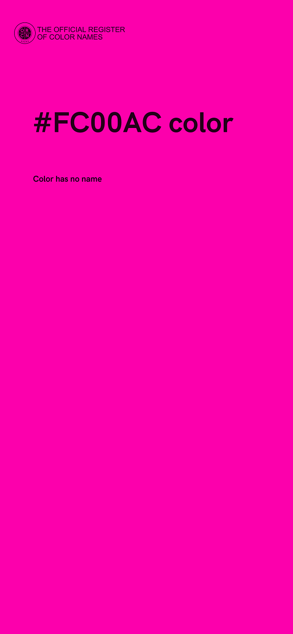 #FC00AC color image