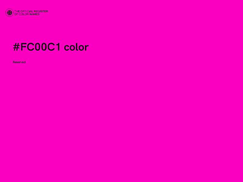 #FC00C1 color image
