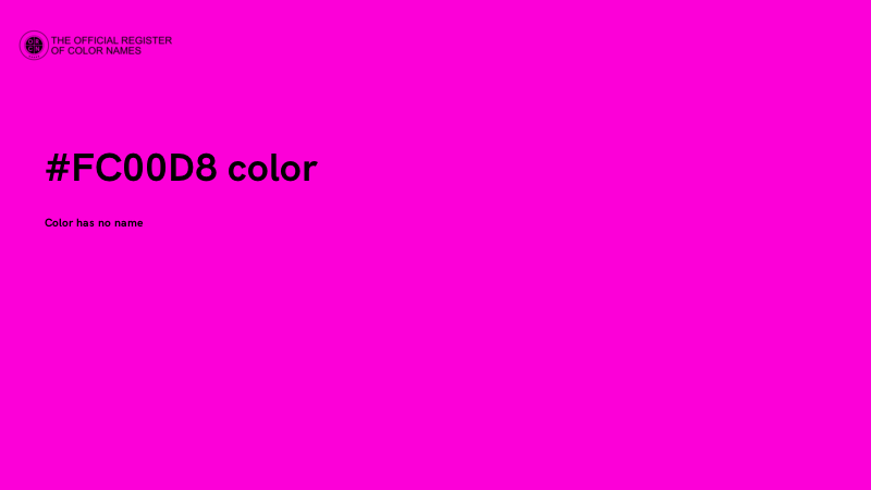 #FC00D8 color image