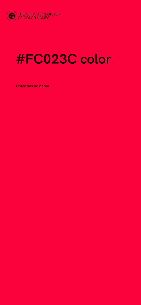 #FC023C color image