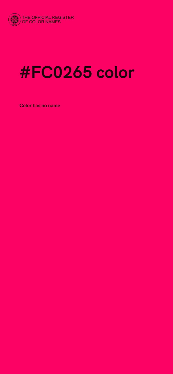 #FC0265 color image