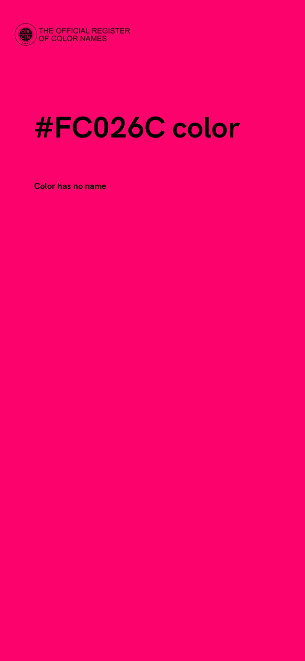 #FC026C color image