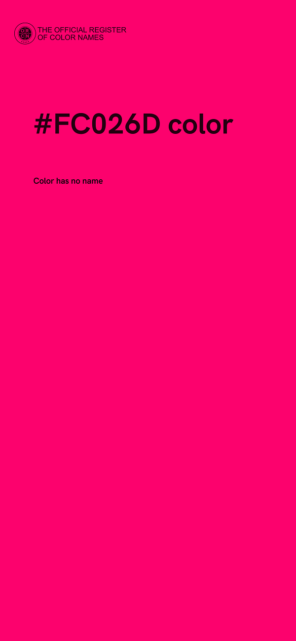 #FC026D color image