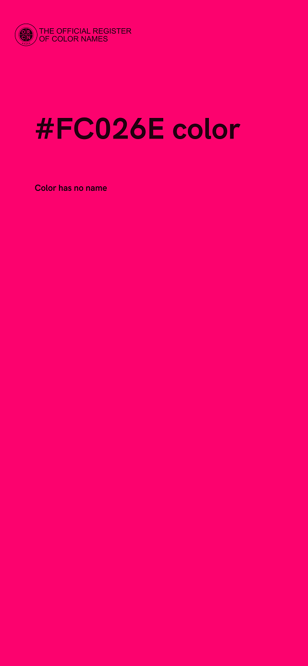 #FC026E color image