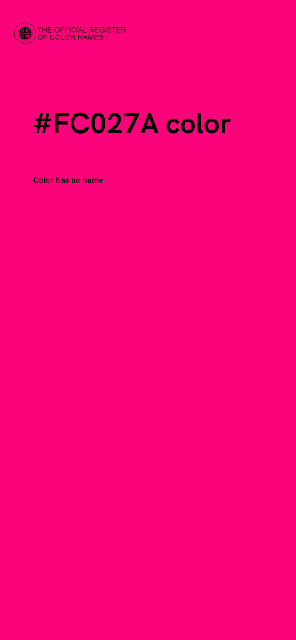 #FC027A color image