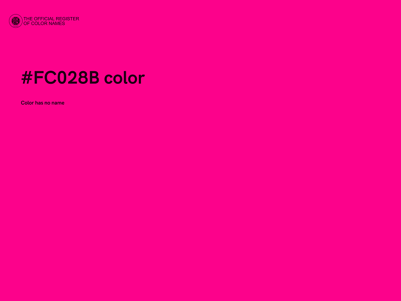 #FC028B color image