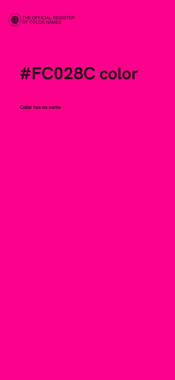 #FC028C color image