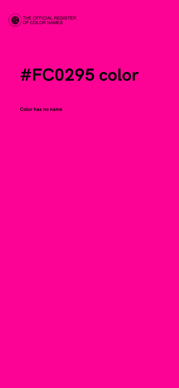 #FC0295 color image