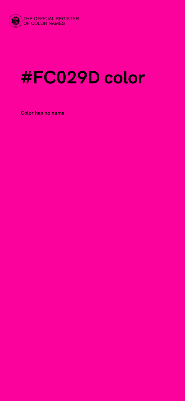 #FC029D color image