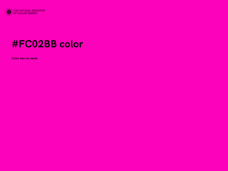 #FC02BB color image