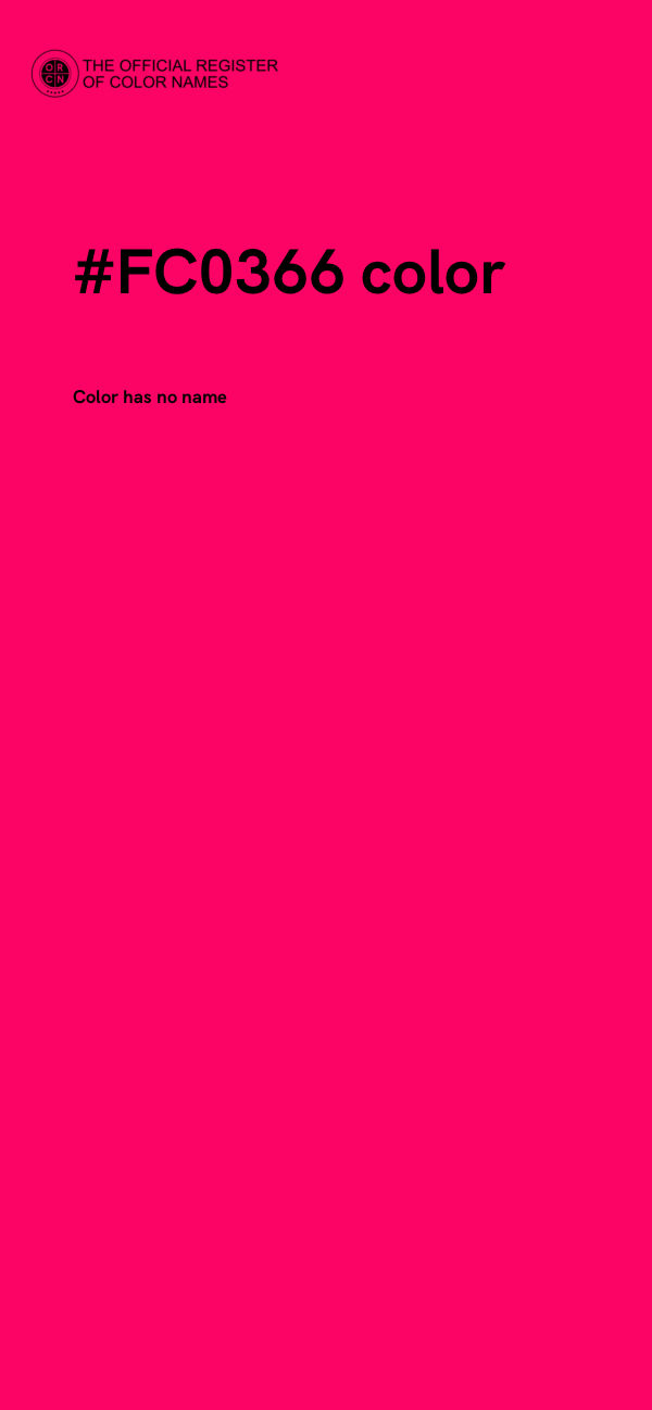 #FC0366 color image