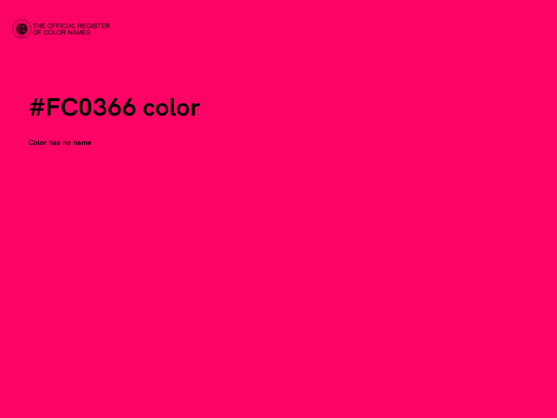 #FC0366 color image