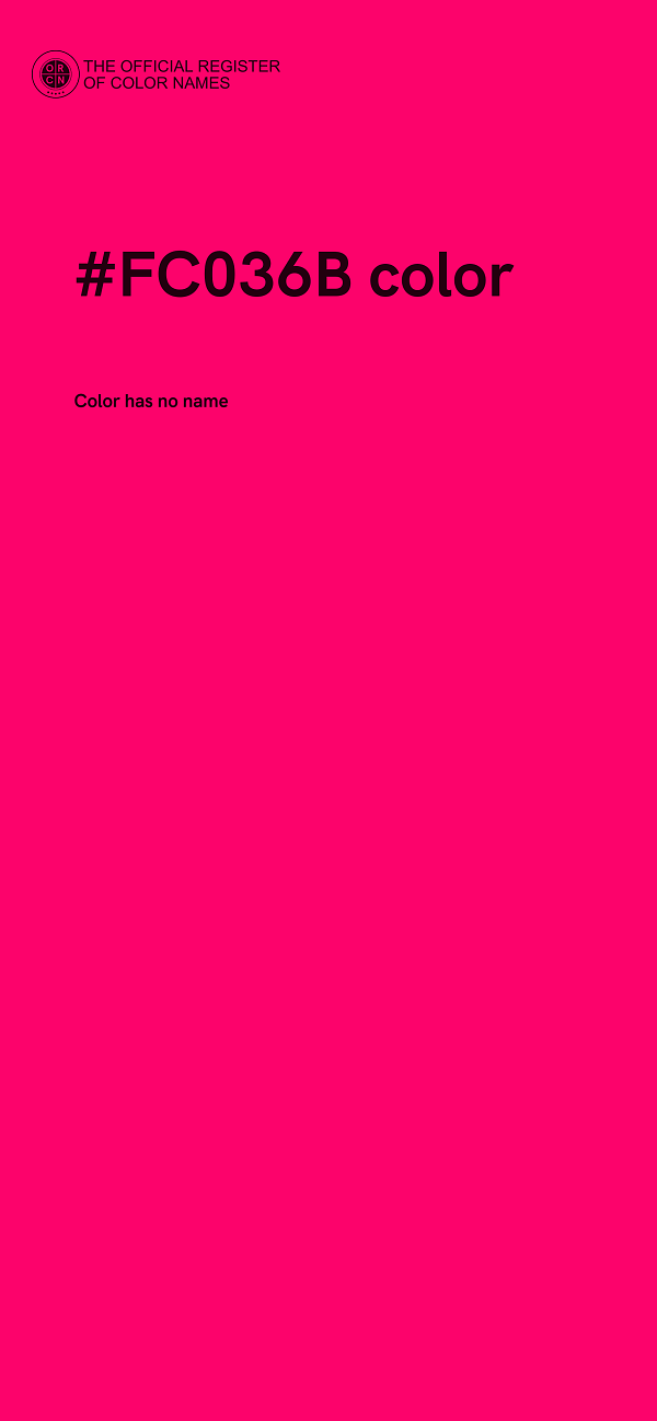 #FC036B color image