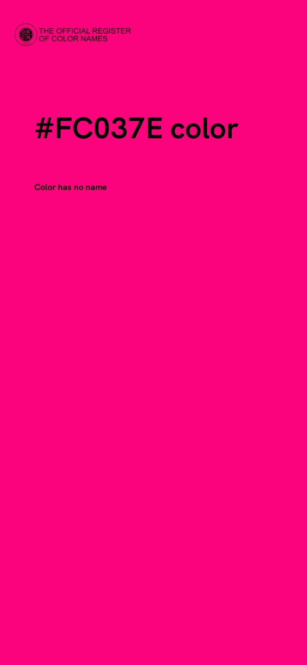 #FC037E color image