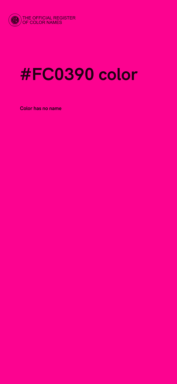 #FC0390 color image
