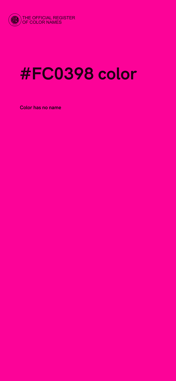 #FC0398 color image