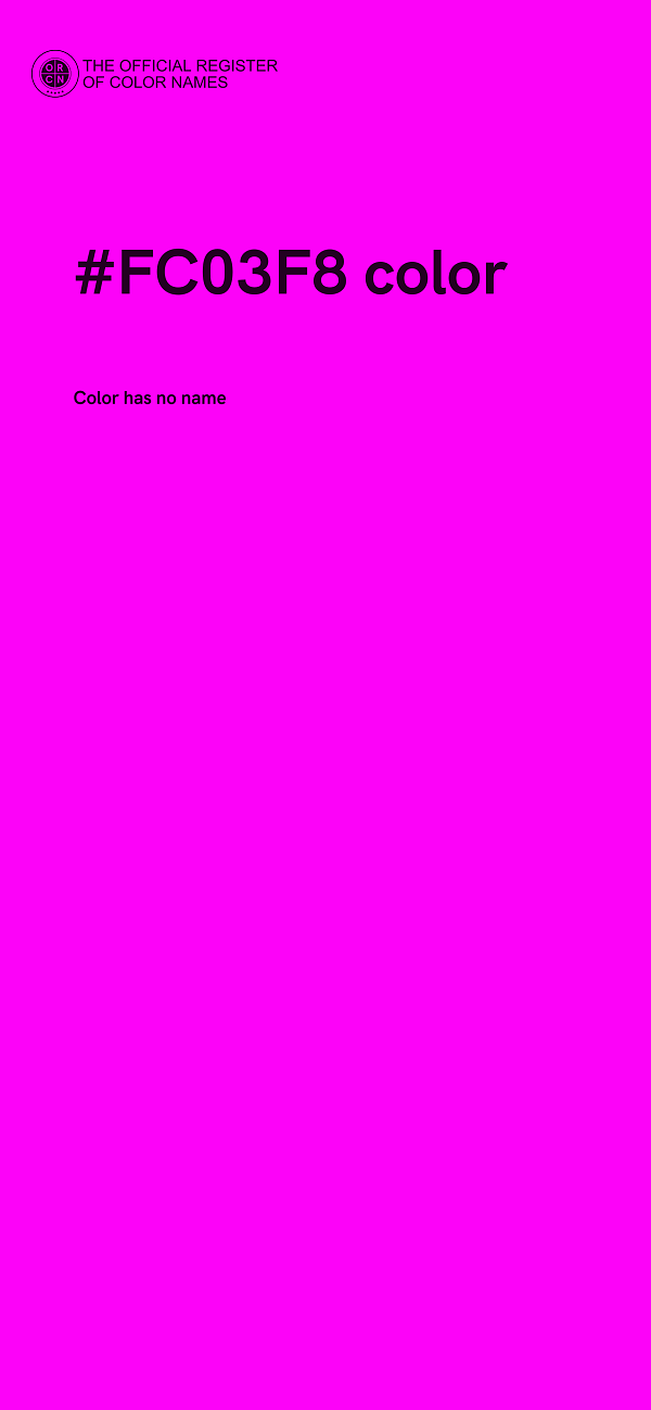 #FC03F8 color image