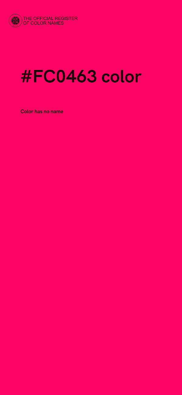 #FC0463 color image
