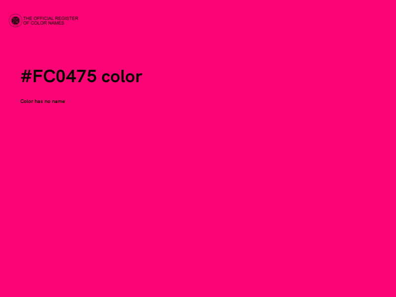#FC0475 color image