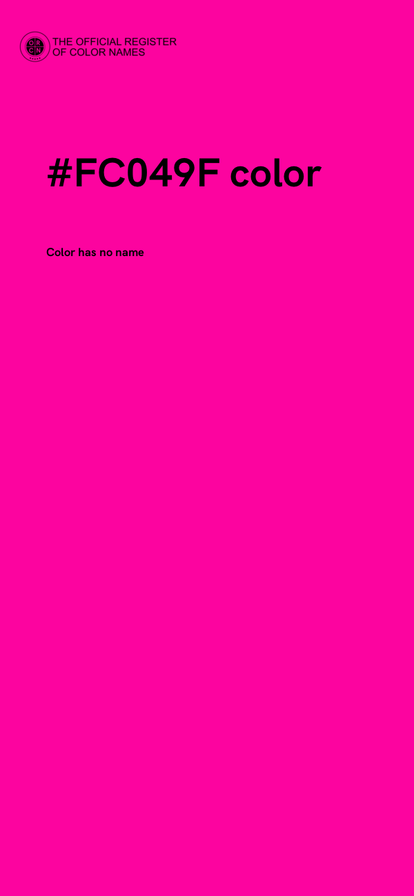 #FC049F color image