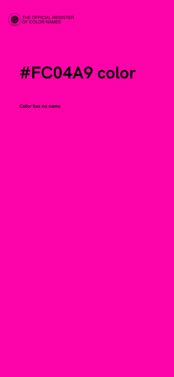#FC04A9 color image